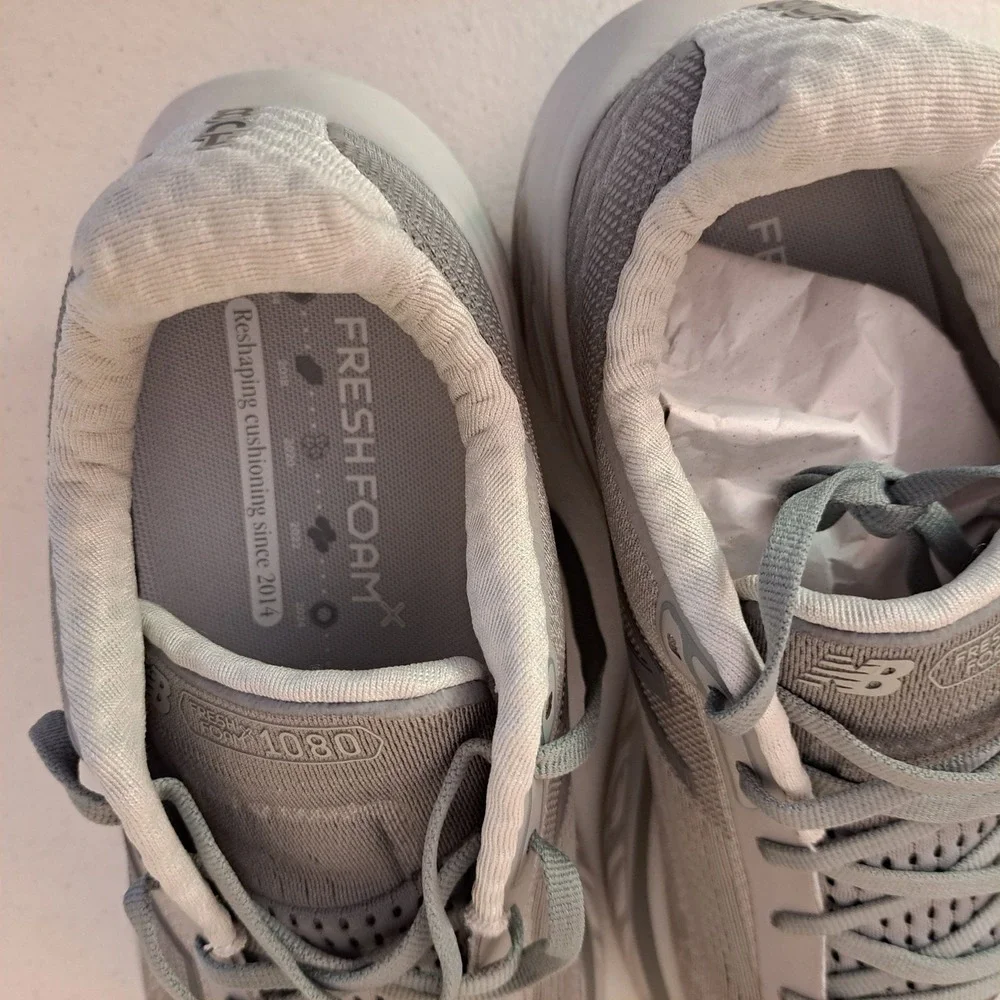 New Balance Fresh Foam X 1080 v13 Mens 10 Grey Running Shoes 1162-2625-B30‎
